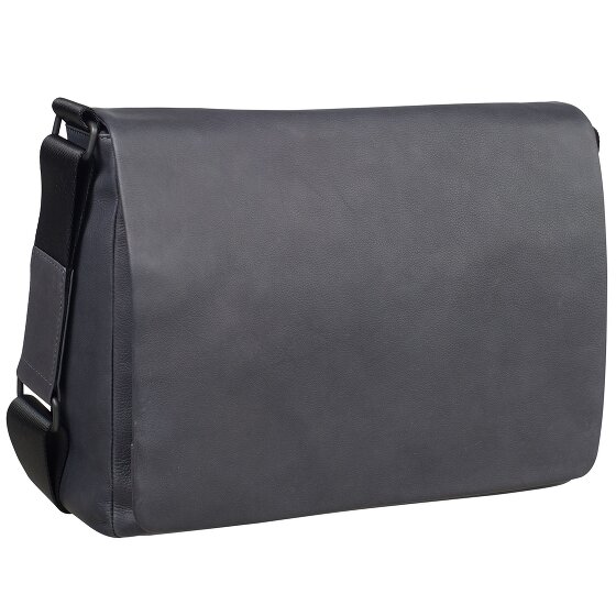 Leonhard Heyden Den Haag Messenger Leer 37 cm Laptopcompartiment