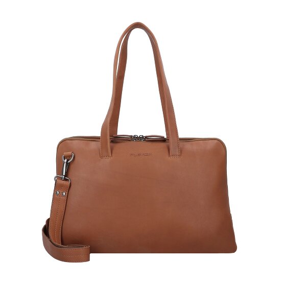 Plevier Hearst Koffer Leer 43 cm Laptop compartiment