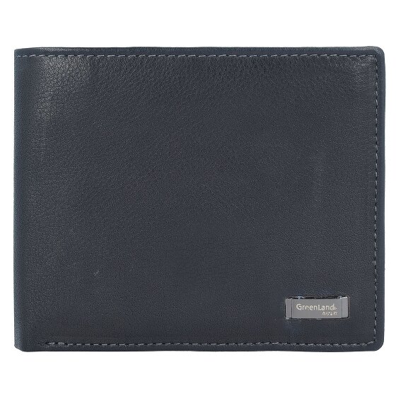 Greenland Nature Zwarte Nappa Portemonnee RFID Leer 11 cm