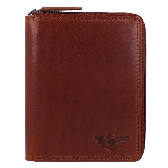 Greenburry Vintage Portemonnee RFID-bescherming Leer 12.5 cm