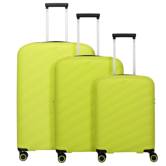 Travelite Burano 4 wielen Kofferset 3-delig met uitbreidingsplooi
