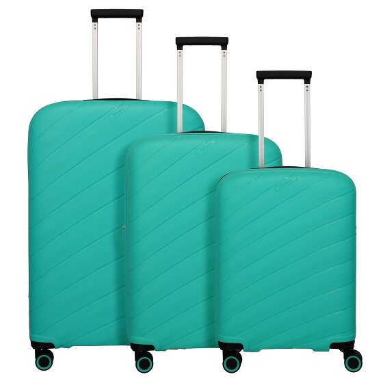 Travelite Burano 4 wielen Kofferset 3-delig met uitbreidingsplooi