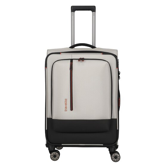 Travelite Crosslite 5.0 4 wielen Trolley M 66 cm met uitbreidingsplooi