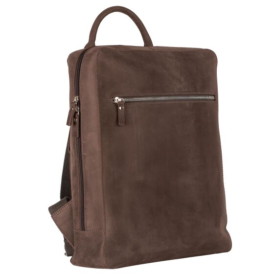 Leonhard Heyden Salisbury Rugzak Leer 37 cm Laptopcompartiment