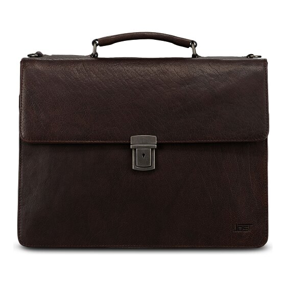 Jost Glasgow Aktentas RFID-bescherming Leder 40 cm Laptopvak