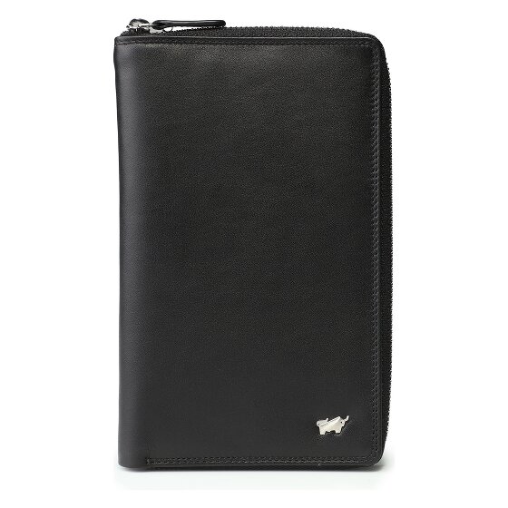 Braun Büffel Golf 3.0 Portemonnee RFID-bescherming Leer 17.5 cm