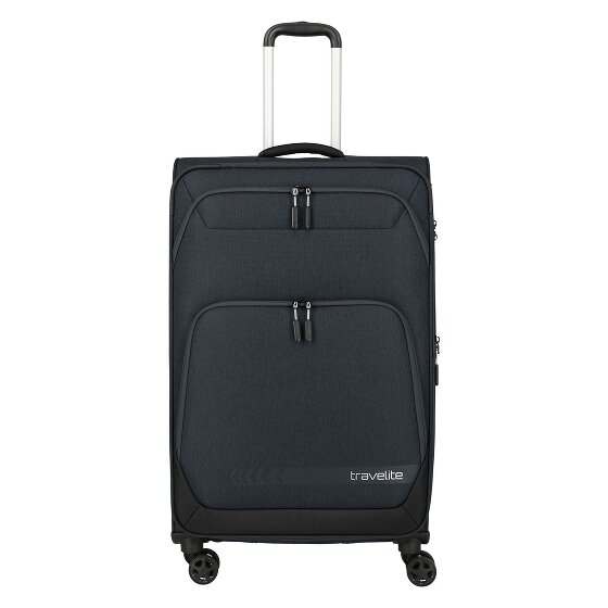 Travelite Kick Off 4 wielen Trolley L 78 cm met uitbreidingsplooi