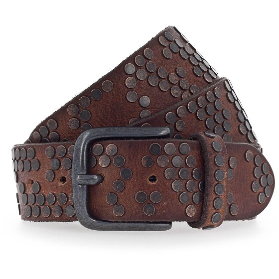 b.belt Studded riem leer