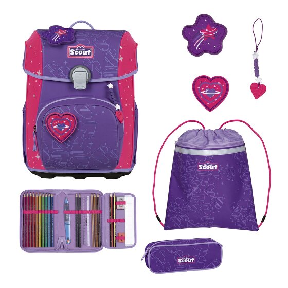 Scout Neo Exklusiv Superflash Extreme Schooltas set 4-delig Scout Neo Exklusiv Superflash Extreme Schooltas set 4-delig