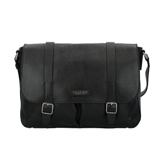 The Bridge Cesare Aktetas Messenger Leer 38 cm Laptop compartiment