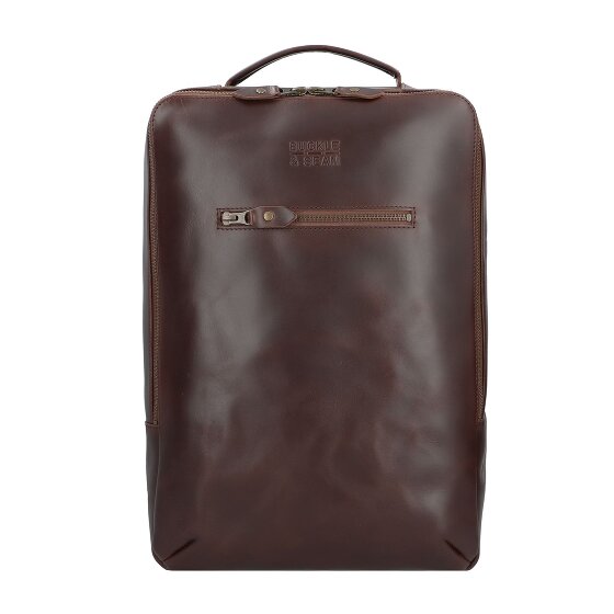 Buckle & Seam Leon Rugzak Leer 41 cm Laptopvak