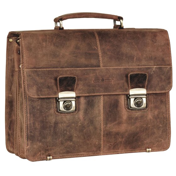 Greenburry Vintage XL aktetas leer 40 cm
