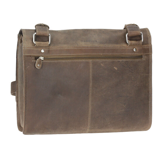 Harold's Antico Messenger Leder 38 cm Laptopcompartiment