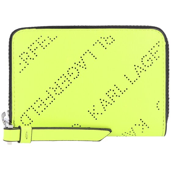 Karl Lagerfeld Gestanst portefeuille leer 10,5 cm