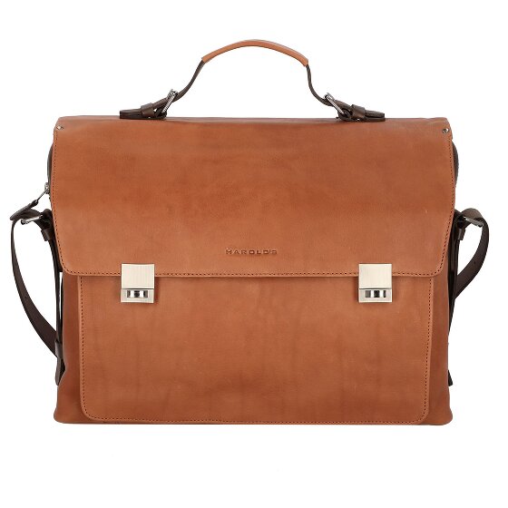 Harold's Ivy aktetas Leer 41 cm Laptopcompartiment