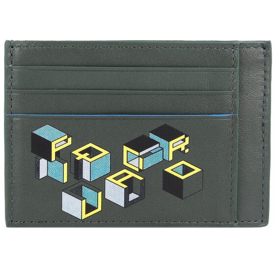Piquadro Blue Square Revamp creditcard houder RFID leer 11.5 cm