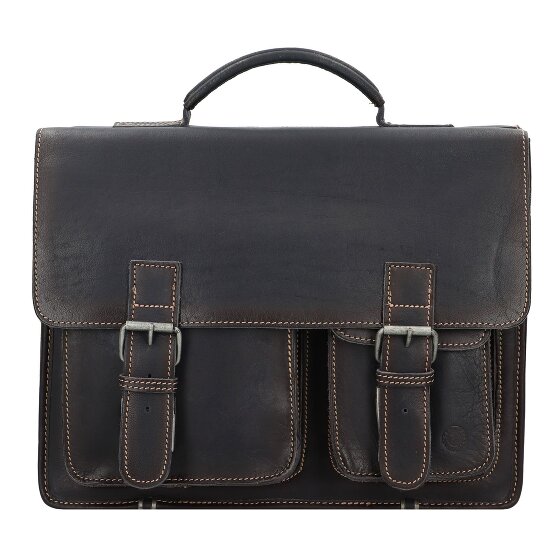 Greenburry Aktetas leer 39 cm