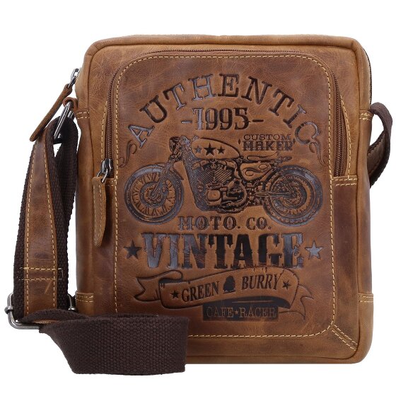Greenburry Vintage Café Racer Schoudertas Leer 23 cm