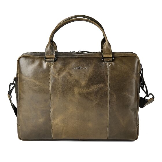 Greenburry Newport Koffer Leer 43 cm Laptop compartiment