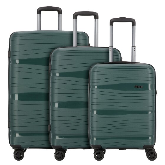 d&n Travel Line 4300 4 wielen Kofferset 3-delig