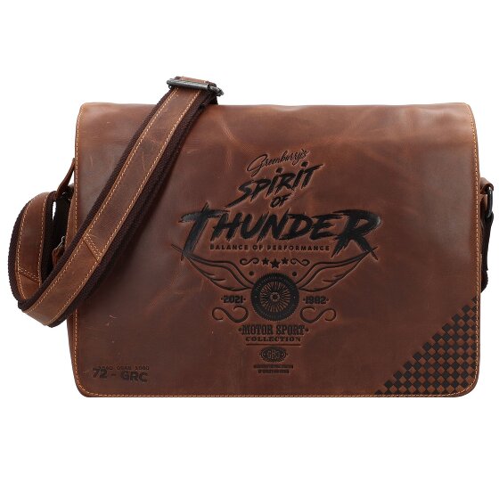 Greenburry Racing Collection Atlanta Aktetas Messenger Leer 36 cm