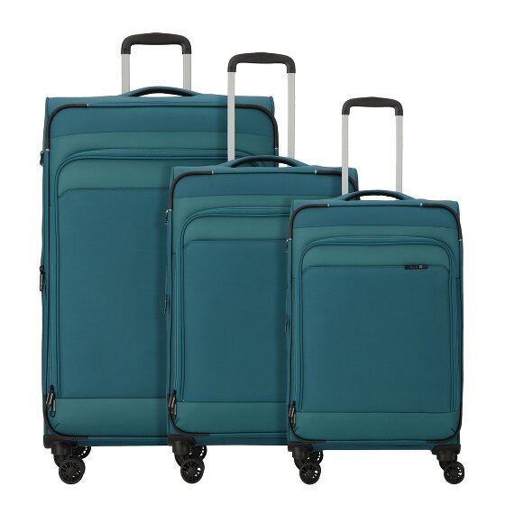 d&n Travel Line 9504 4 wielen Kofferset 3-delig met uitbreidingsplooi
