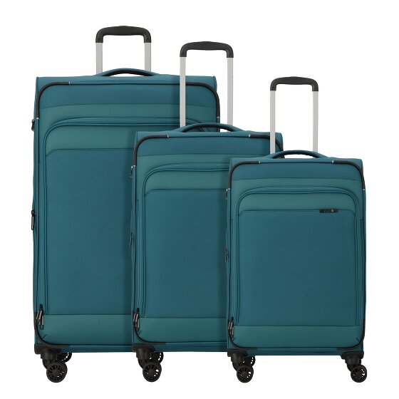 d&n Travel Line 9504 4 wielen Kofferset 3-delig met uitbreidingsplooi
