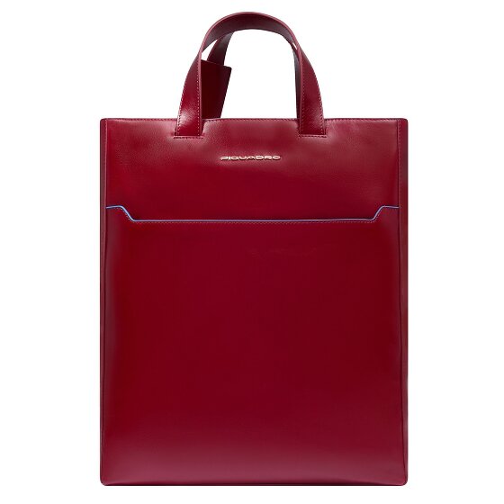 Piquadro Blue Square Schoudertas RFID-bescherming Leer 30 cm Laptop compartiment