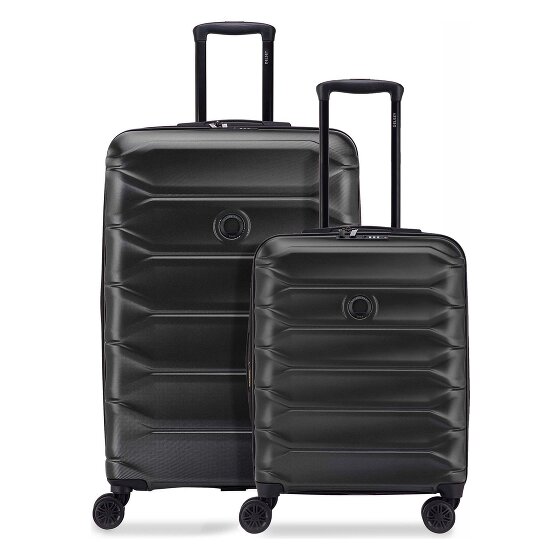 Delsey Paris Meteor-kofferset met 4 wielen, maten S en L, met uitbreidingsplooi