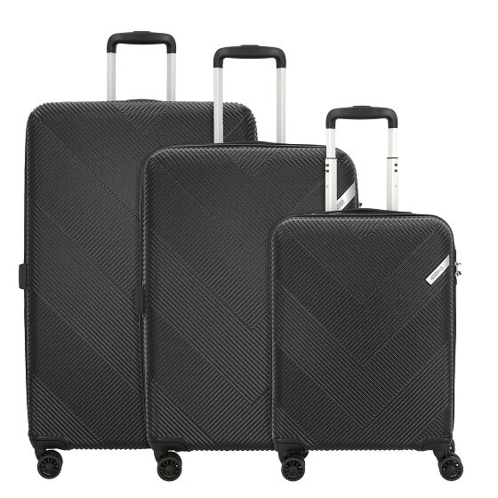 American Tourister Exoline 4 wielen Kofferset 3-delig met uitbreidingsplooi