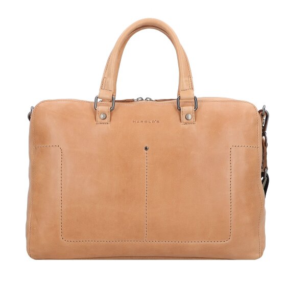 Harold's Caugio Koffer Leer 41 cm Laptop compartiment