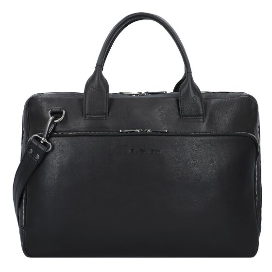 Plevier Vintage Larry Koffer Leer 40 cm Laptop compartiment