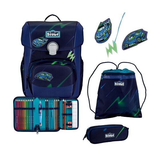 Scout Neo Exklusiv Superflash Schooltas set 4-delig