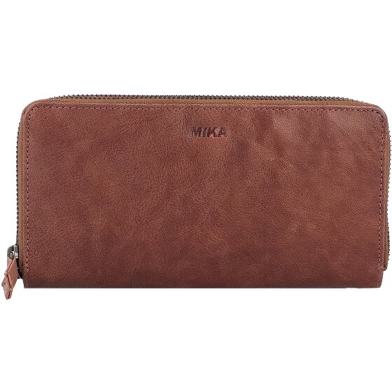 Mika Leren portemonnee 19,5 cm