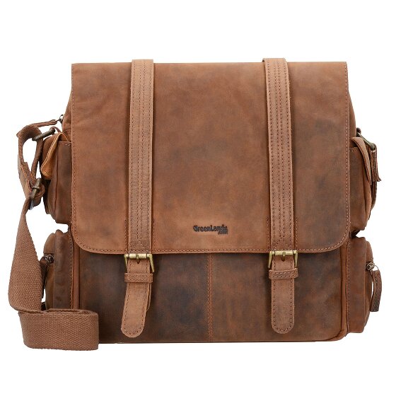 Greenland Nature Montenegro Messenger Leder 31 cm Laptopcompartiment
