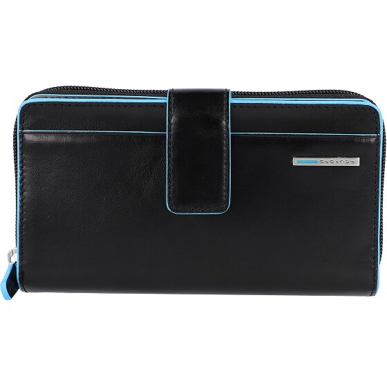 Piquadro Blauwe Vierkante Portemonnee RFID Leer 17,5 cm
