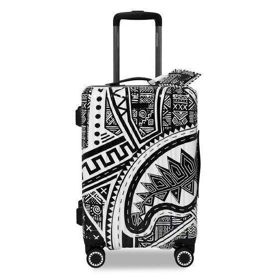 Sprayground Printed Zipper Shark AI Journey to the Mind 4 wielen Cabinewagen 55 cm