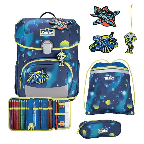Scout Neo LED Schooltas set 8-delig