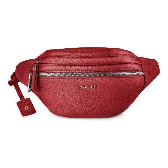 Lazarotti Bologna leer Fanny pack met dubbele rits, crossbody, leer, 25 cm