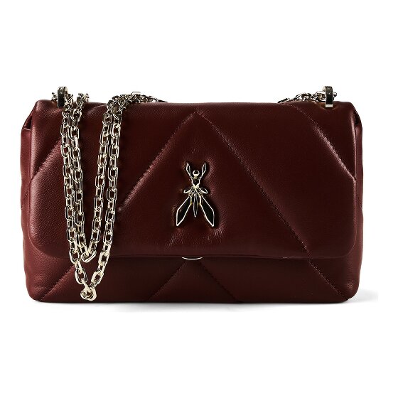 Patrizia Pepe Fly gewatteerde lederen schoudertas 25 cm