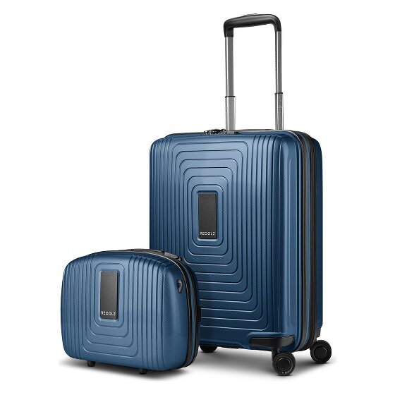 Redolz Essentials 14 Kofferset, 2-delig: Cabinewagen met uitbreidingsplooi en Beautycase