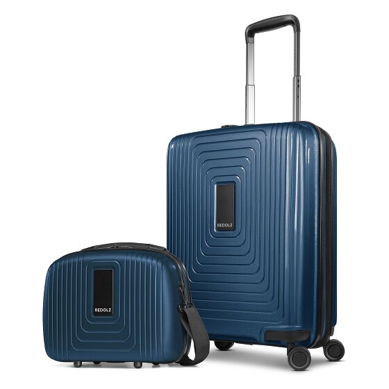 Redolz Essentials 14 kofferset 2 stuks cabine trolley met stretch vouw & beautycase
