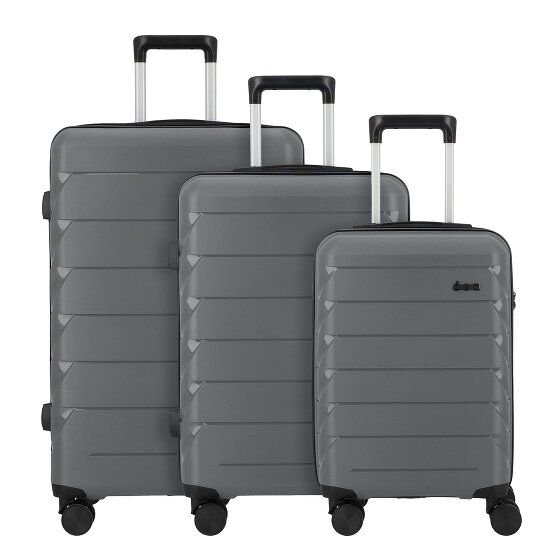 d&n Travel Line 4100 4 wielen Kofferset 3-delig