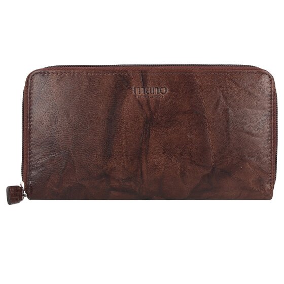 mano Donna Aurona Portemonnee RFID Leer 19 cm