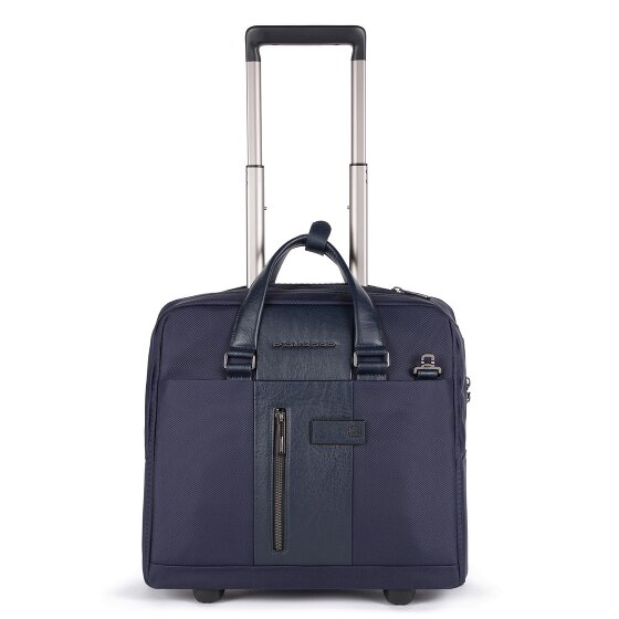 Piquadro Korte 2-wiel Business Trolley 40 cm laptopvak