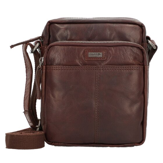 Spikes & Sparrow Schoudertas leer 18 cm