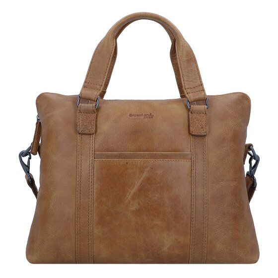 Greenland Nature Lichte aktetas Leer 38 cm Laptopvak