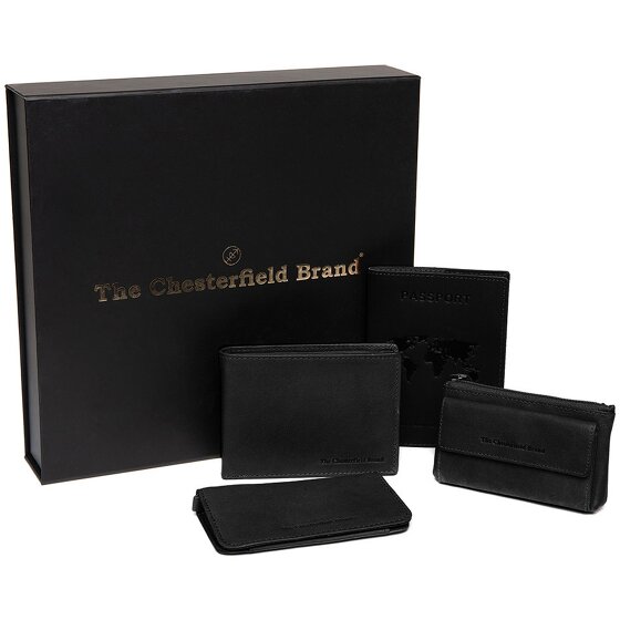 The Chesterfield Brand Portemonnee geschenkset 4-delig leer 12 cm