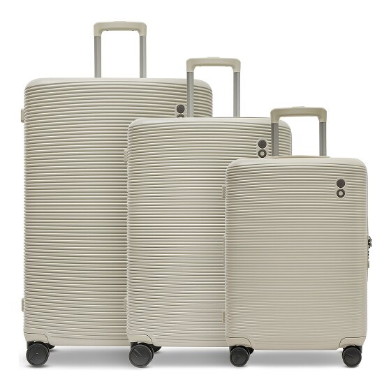 Echolac Ultima 4 wielen Kofferset 3-delig met uitbreidingsplooi