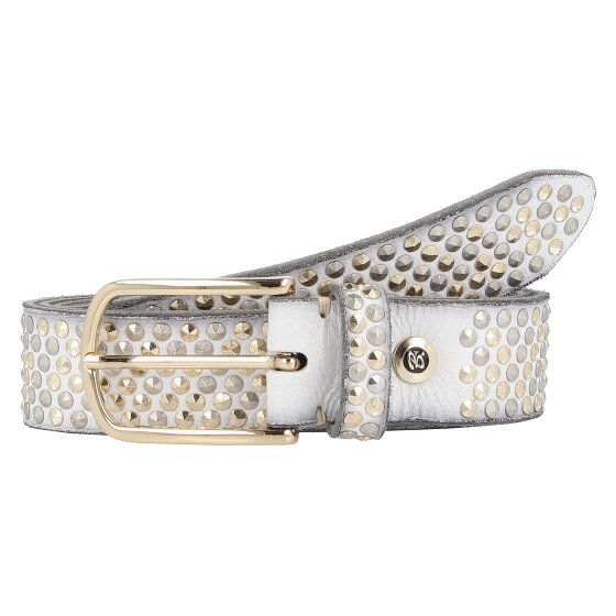 b.belt Studded riem leer